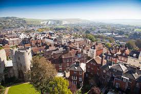 East sussex ariel photo of housing estate