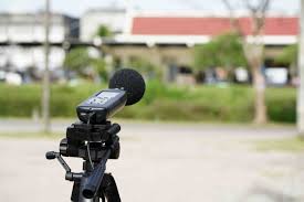 Microphone array that is monitoring the level of noise on a business estate.