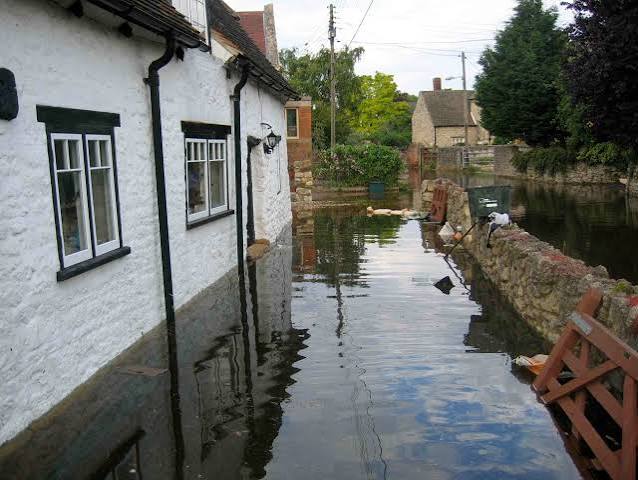 Property affected by flood water Image