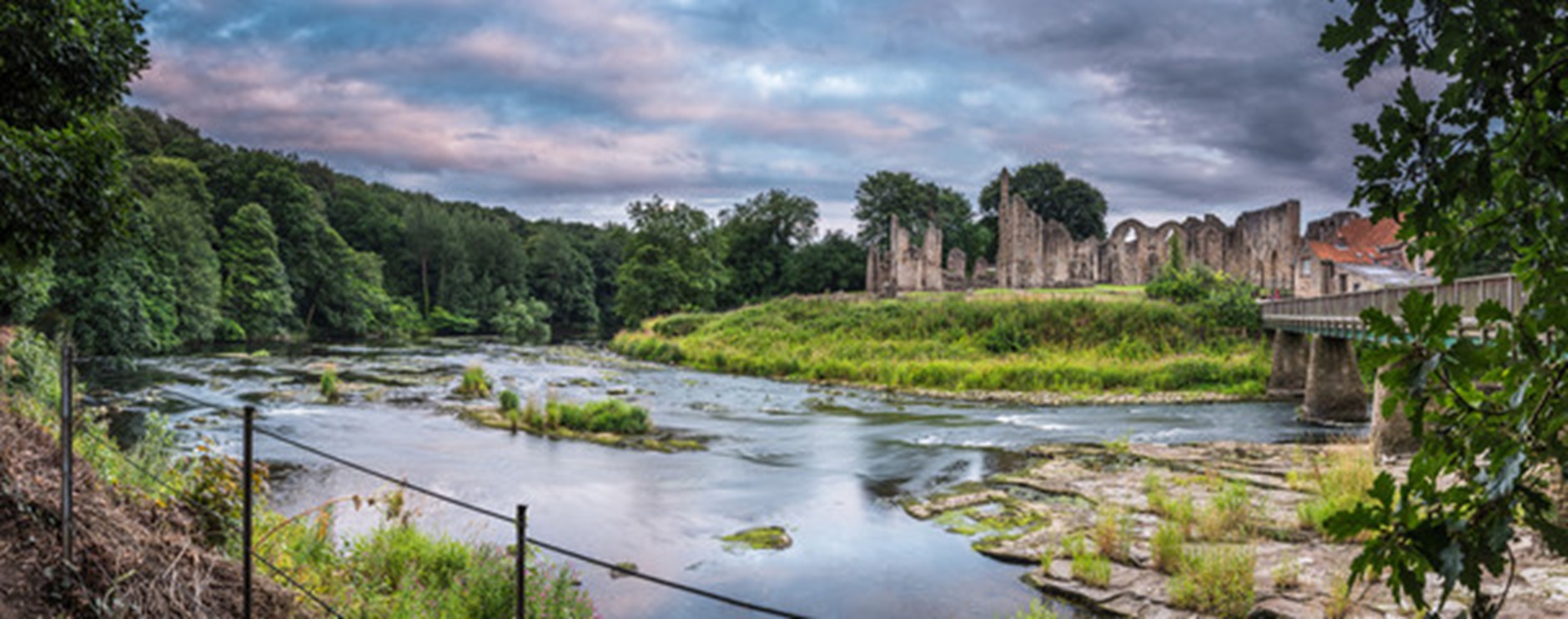 ruins of a castle in durham