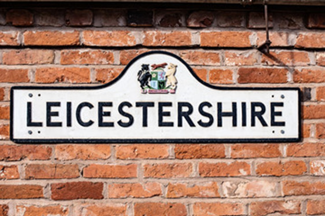 leicestershire road sign