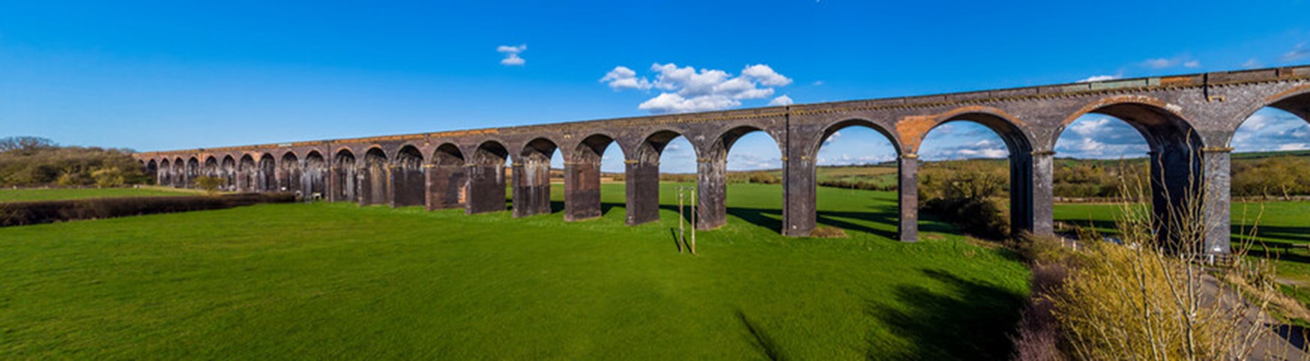 View of viaduct in Northampton